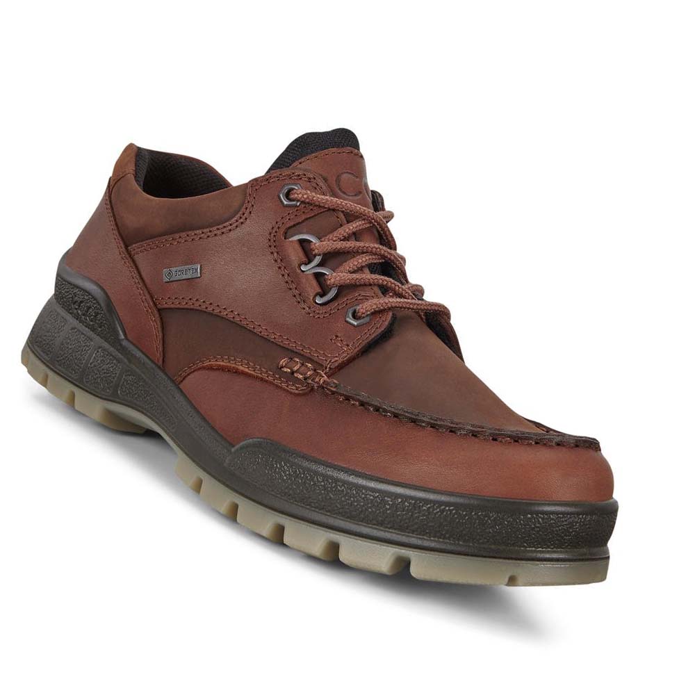 Men's Ecco Track 25 Low Hiking & Trail Burgundy | Canada 572DFM